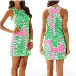 Lilly Pulitzer Perla Shift Dress Pink Pout Flamenco